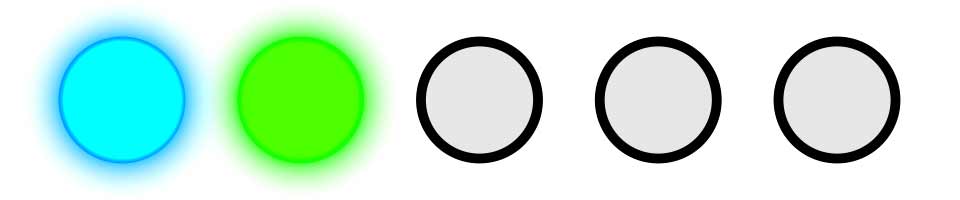 Battery 1 Blue Green